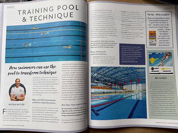 outdoor Swimmer magazine Nicola Butler spread